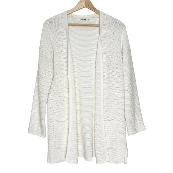 Marine Layer Catalina Knit 100% Cotton Cardigan | White | SZ S - Picture 4 of 12
